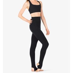 Capezio Womens High Waist Stirrup Dance Leggings